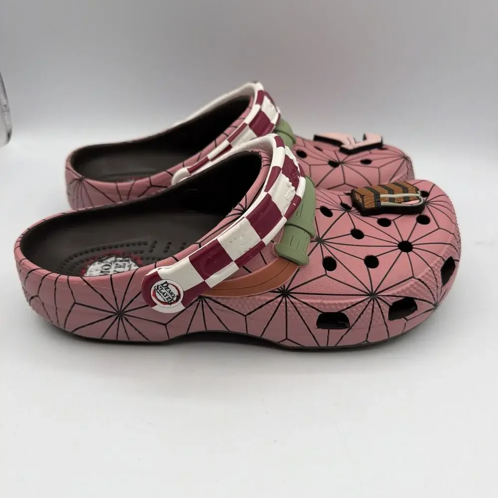 Crocs Classic Clog x Demon Slayer Nezuko US Men’s size 7 W 9 Accessories Read